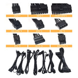 JULONGFENGBAO ATX 850W Full Modular RGB 80Plus Gold 20+4Pin 12V PSU Professional E-Sports Video Game Computer PC Power Supply