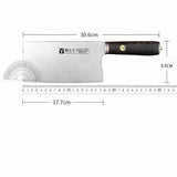Yangjiang 9Cr18 Stainless Steel Cleaver, 2-in-1 Household & Commercial Knife for Slicing Meat & Chopping Bones C2612