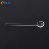 1PCS Transparent  Long Handle Glass Tea Spoons Tableware Clear Coffee Stirring Spoons Flatware For Home Kitchen Restaurant
