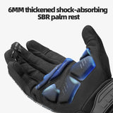 ROCKBROS Cycling Gloves Tactical Gloves SBR Thickened Pad Shockproof Breathable GEL Bike Motorcycle Winter Warmer Full Finger