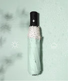 Women's Umbrella Lace Fashion Folding Umbrella Sunshade Umbrella Wind and Rain Resistance Travel Foldable Portable Student Gift