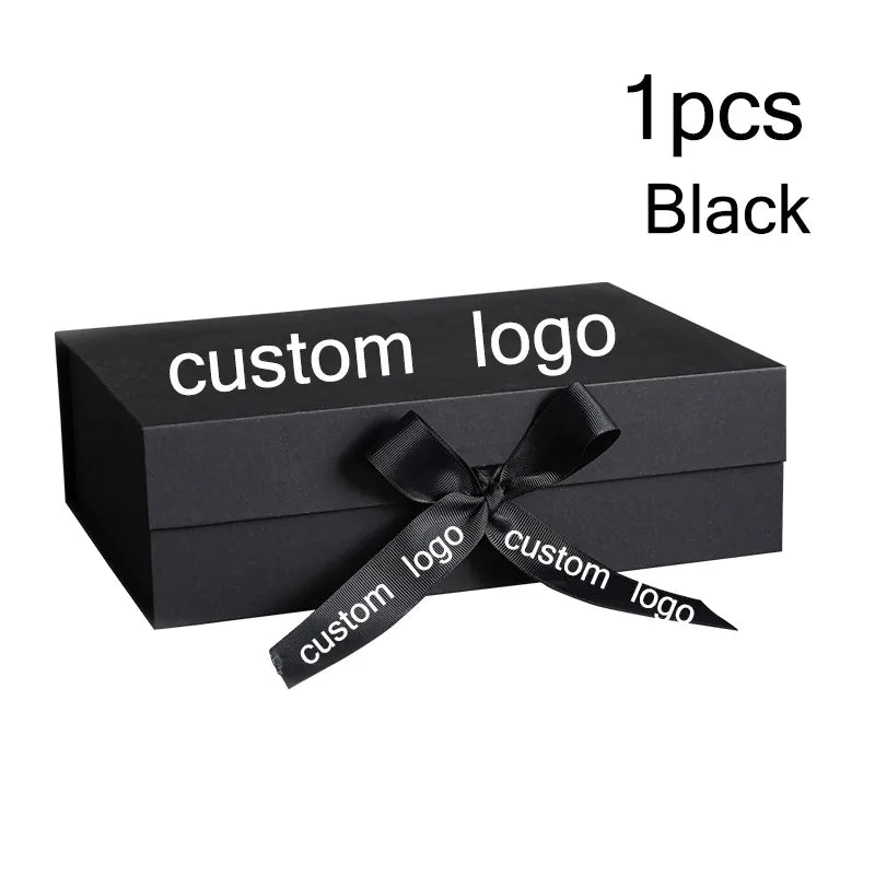 Cardboard Package Box Pink Black Carton Large Gift Box Personalized Logo Corrugated Box For Packaging Party Box With Ribbon