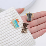 Coffee Cup Collection Enamel Pins Custom Coffee Machine Beans Mug Brooches Lapel Badges Party Jewelry Gifts Wholesale