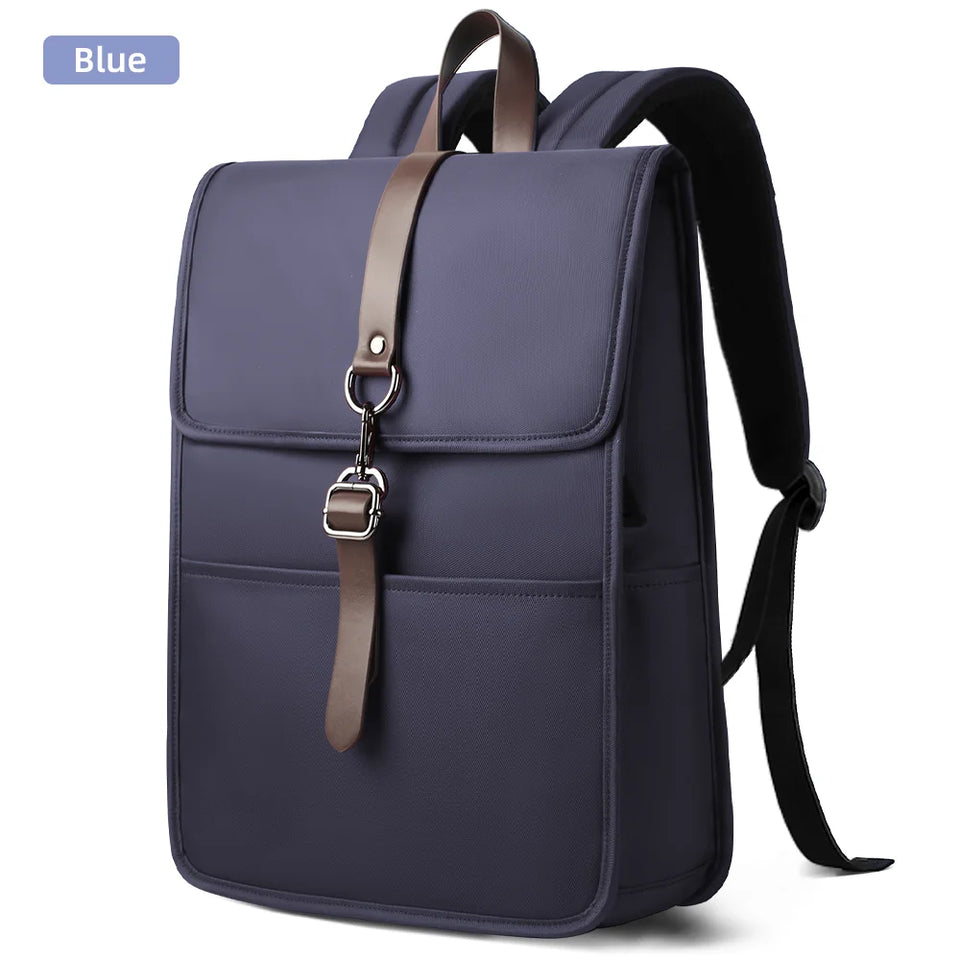 HK Men's Fashion 15.6" Laptop Backpack Waterproof Work Backpacks Teenage Student Charging Travel Shoulder Bag Women's Backpack