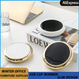 Mini Portable USB Cup Warmer Coffee Mug Heating Coaster Smart Thermostatic Hot Plate Milk Tea Coffee Water Thermostatic Heating