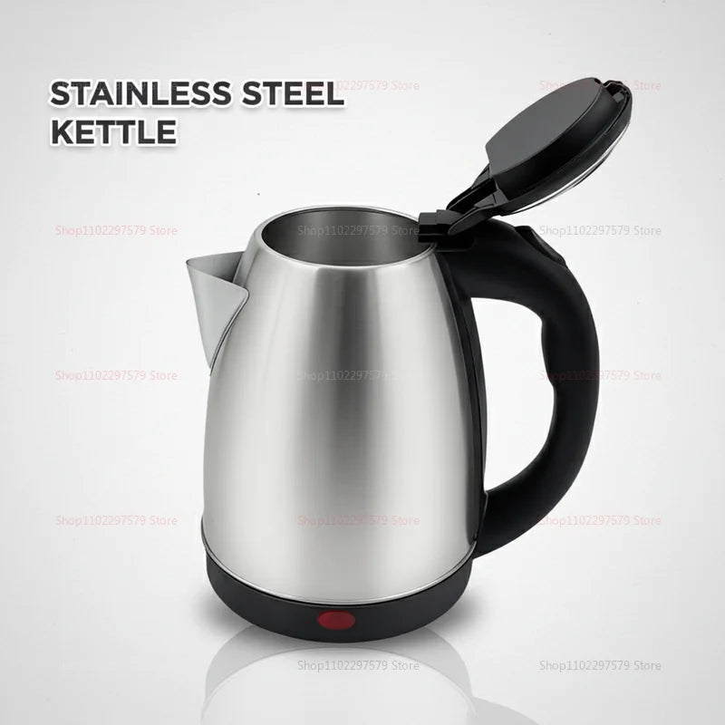 Electric Kettle 304 Stainless Steel Durable Portable Water Boiler Pot Fast Boil for Home During  Electric Water Kettle for Home