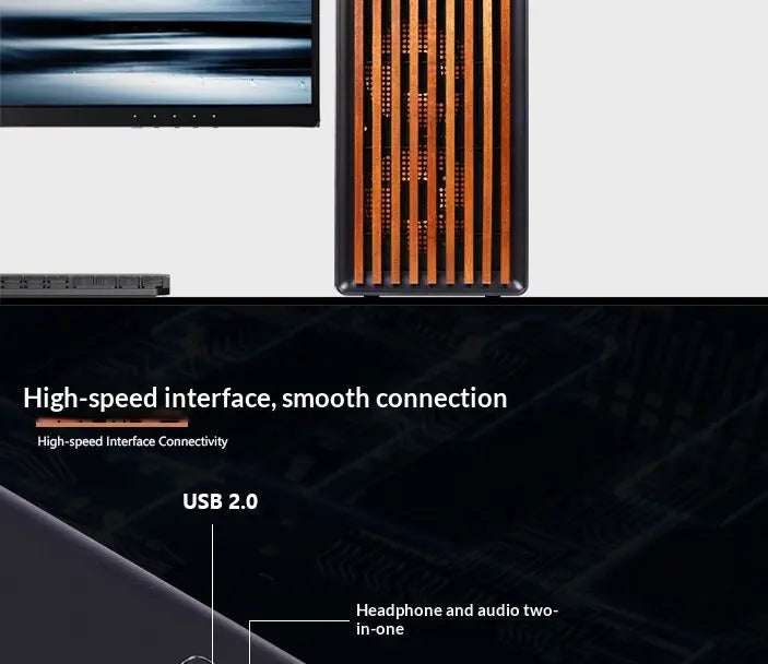 WJCOOLMAN Craftsman Series Small Chassis Home-Type Desktop Computer Supports M-ATX Motherboard - Compact Gaming PC Build