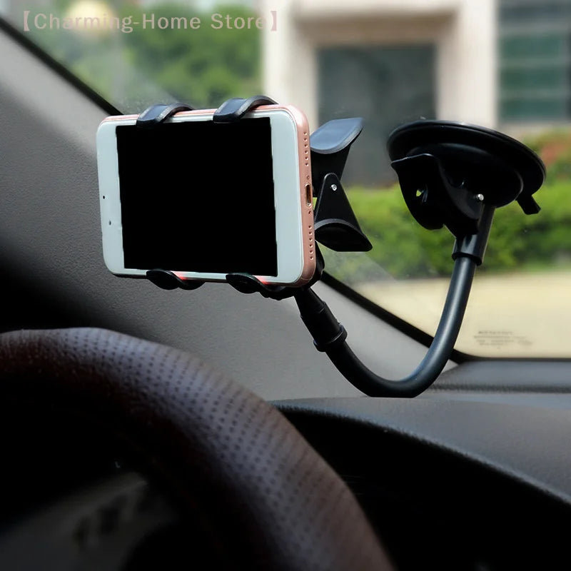360° Rotating Car Phone Holder Universal Windshield Dashboard Mount Phone Stand GPS Phone Suction Cup Bracket Auto Accessories