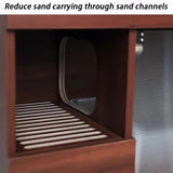 Integrated Cat Litter Box Storage Cabinet Leak Proof Sand Storage Cats Toilet Closed Stainless Steel Bedpans Pets Supplies