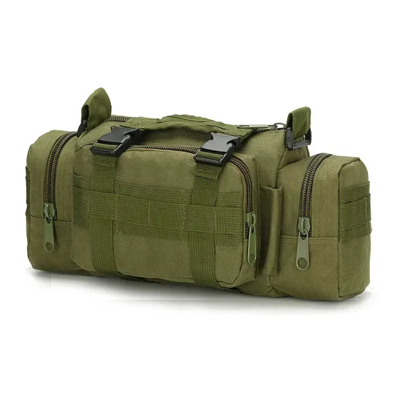 Outdoor Hiking Waist Bag 600D Waterproof Oxford Climbing Shoulder Bags Fishing Camping Hiking Pouch Chest Bag