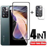 4-in-1 For Xiaomi Redmi Note 11 Pro Plus 5G Glass Redmi Note 11 Pro Plus 11S Screen Protector Redmi Note 11 Pro Plus Lens Glass