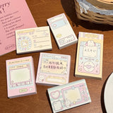 100 Sheets Cute Memo Book Non Sticky, Tearable Leave a Message Notebook Handheld Notes