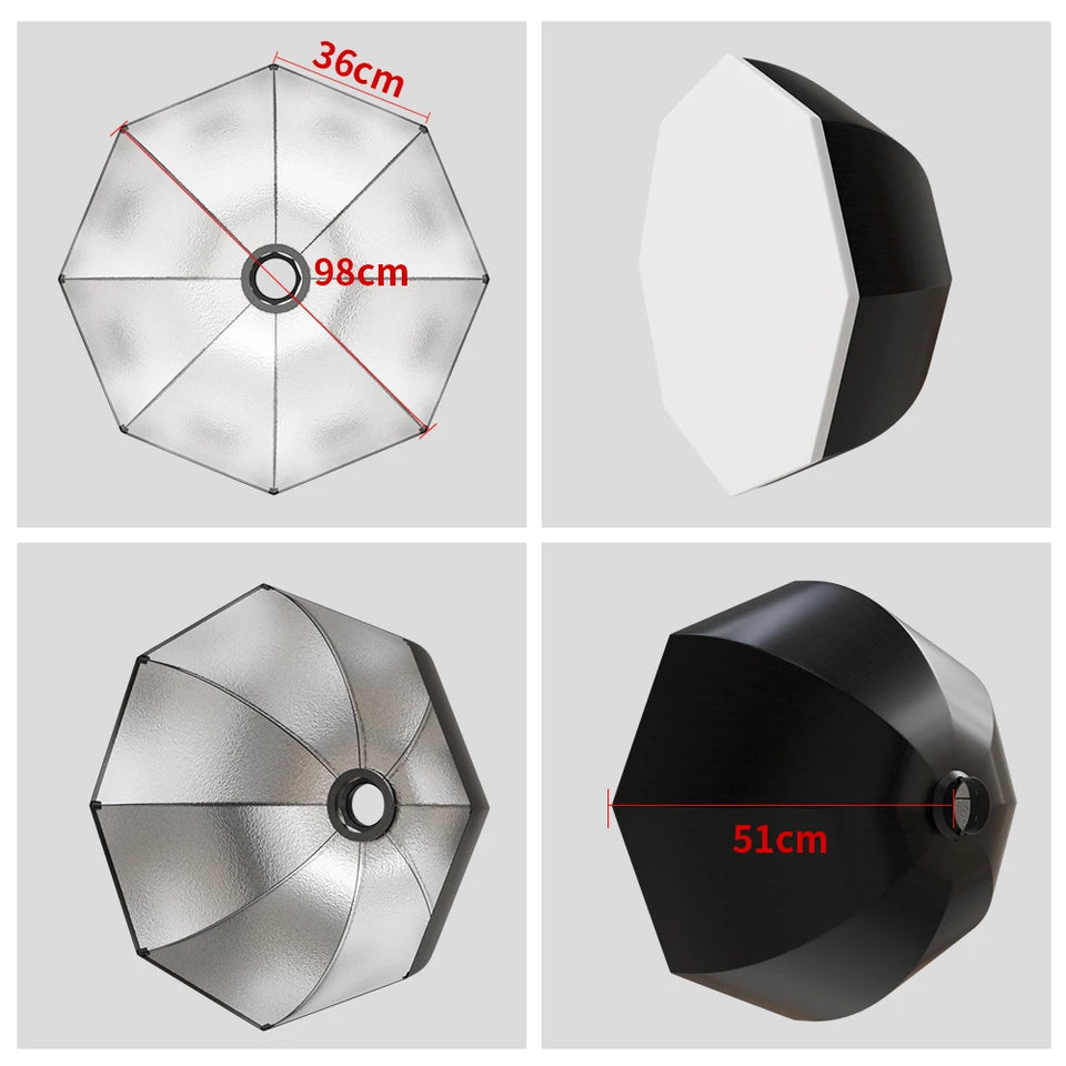 SH 115/135W LED COB Video Light Photography Lamp With Tripod Softbox Remote Control Video Light For Skit Video Photography