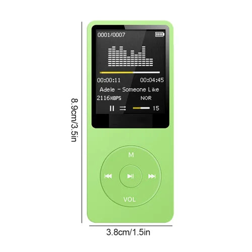 Portable MP4 FM card insertion Bluetooth player MP3 USB Charger Player FM Radio Recorder Lossless Sports Hifi Music Player