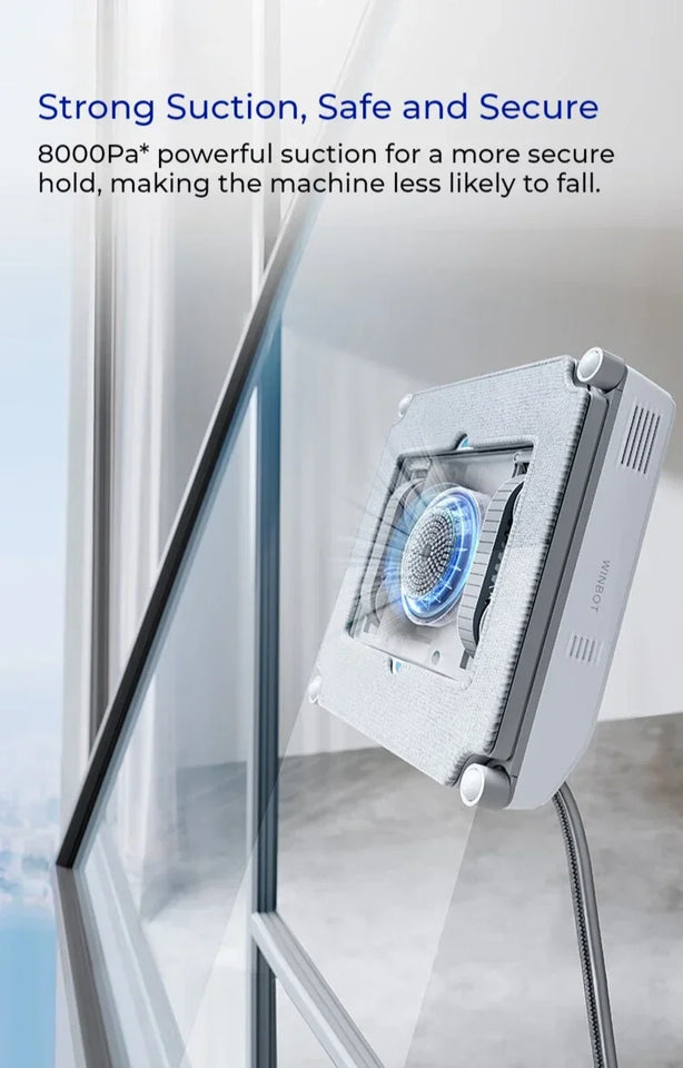 New Original ECOVACS Window Cleaning Machine WINBOT AIR MINI Window Cleaning Robot 8000Pa Glass Vacuum Cleaner