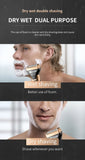 Kemei KM-1429 3 in 1 Electric Beard Shaver Professional Nose Trimmer Detachable Blade Mens Multifunctional Hair Cutting Machine