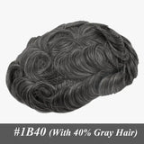 New Australia--Male Hair Prosthesis Toupee Men Lace and PU Breathable Men's Wig For Men Natural Hairline 6" Men's Hair System