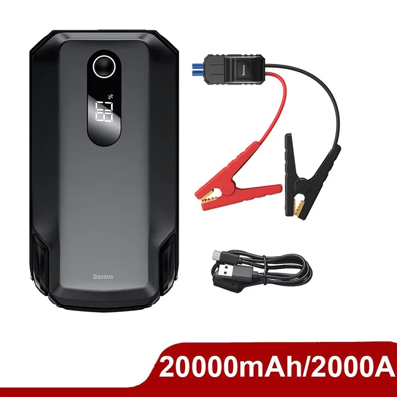 Baseus Car Jump Starter Starting Device 1000A Jumpstarter Auto Buster Emergency Booster 12V Car Jump Start Power Bank 10000mAh