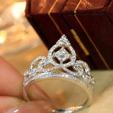 2026 New Personalized High-end Crown Ring for Women, Exquisite and Elegant, Niche Design Sense, Popular Fairy Sweet Style Ring