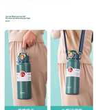 GIANXI 1000ml Spring Cap Large Capacity Vacuum Cup 316 Stainless Steel Coffee Cup Portable Outdoor Sports Water Bottle