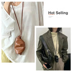 2025 Early Spring  Ins Soft Waxy MiniSheepskin Gentle Advanced Feeling Wrinkled Cloud Neck Croissant Horn Change Bag