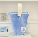 Jolly House Large Capacity Pencil Case, Zipper Fabric Desk Organizer Pen Holder for School Office Travel
