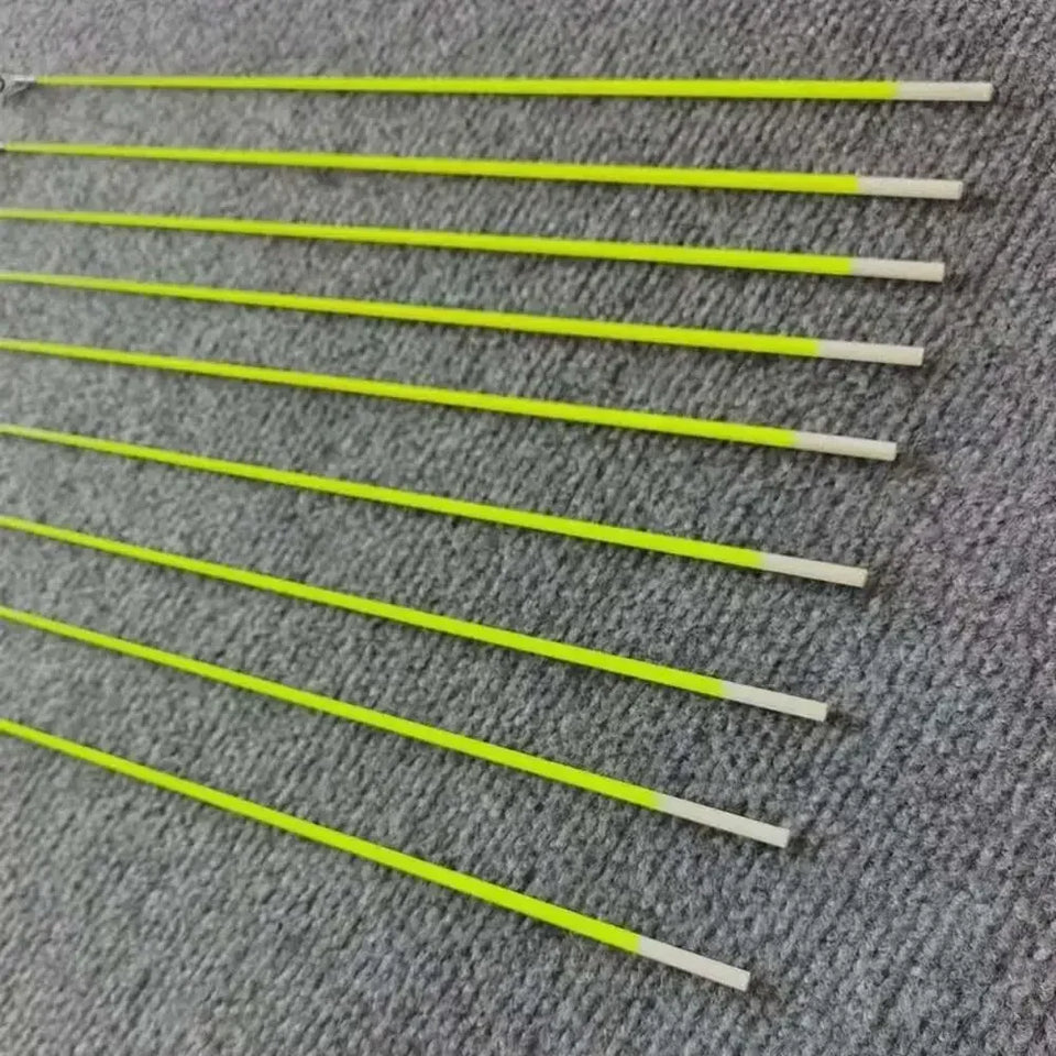 5pcs 40cm Fishing Rod Tip Retractable Carbon Fiber Fiberglass Fishing Pole with Top Ring Boat/Raft Rod Tip Spare Tail Fiberglass