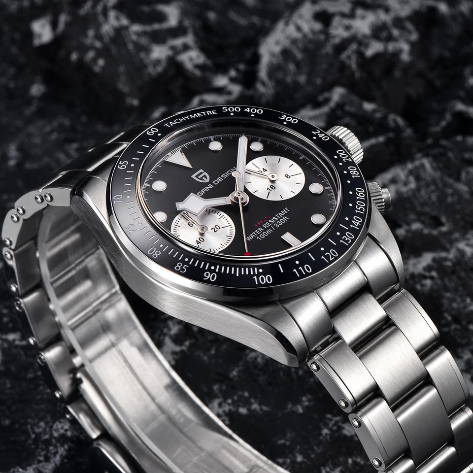 2026 New PAGANI DESIGN Panda Men's Watches Luxury Quartz Chronograph Waterproof AR Sapphire Mirror Sports Watch For Men Luminous