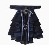 Original Dark Goth Prince Clothing Set New Spring Summer Women's Cool Black Shirt Irregular Vest Shorts 3 Piece Suit Outfits