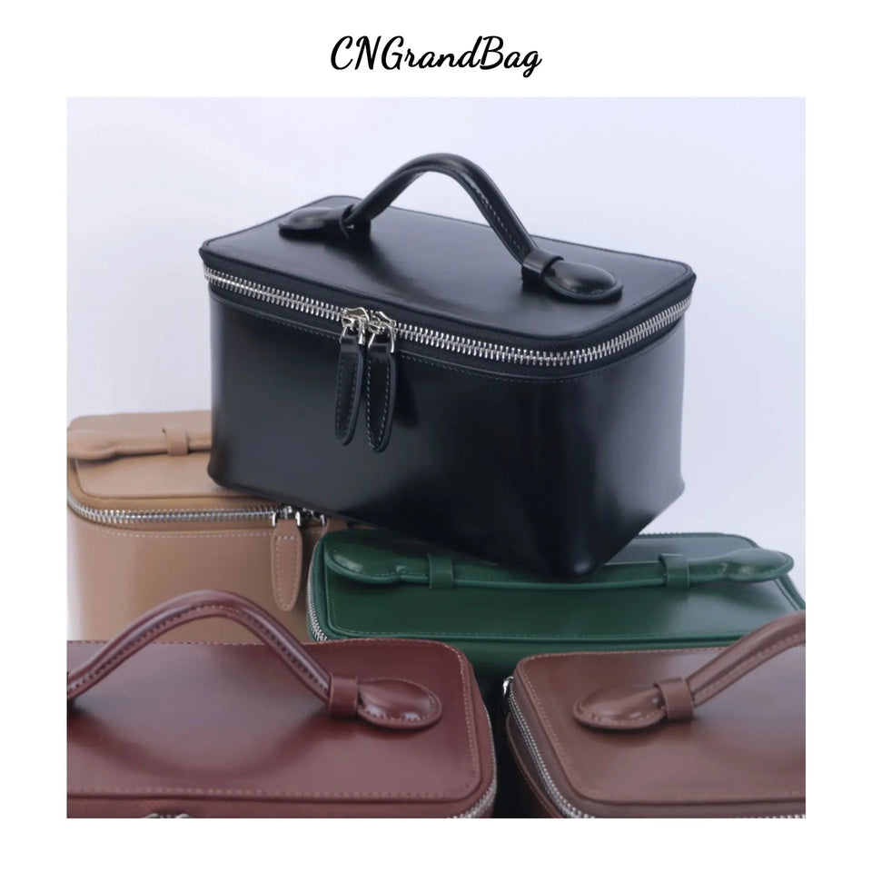 Free Personalized Patent PU leather Women's Mosmetic Bag Waterproof toiletry bag lady handbag Travel Portable Makeup Bag