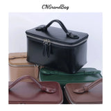 Free Personalized Patent PU leather Women's Mosmetic Bag Waterproof toiletry bag lady handbag Travel Portable Makeup Bag
