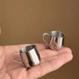 12.5/30ml Mini Coffee Milk Frothing Jug Latte Art Milk Frother Pitcher Stainless Steel Measurement Jug Pot Coffee Accessorie