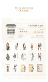 30-Sheet Vintage Coffee Theme Sticker Pack, Retro Coffee Culture Designs & Crisp Details, Perfect for Journal Embellishment