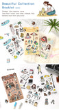 JIANWU Good Collection Book Series Vintage Life Character Landscape Material Collage PET Sticker Creative DIY Journal Stationery