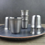 1pcs 80ml 160ml 250ml Mini Coffee Cups High Quality Stainless Steel Double Wall Heat-insulating Coffee Cups Portable Drink Cups