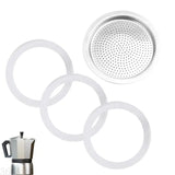 367A Efficient Coffee Maker Replacement Set With Gaskets Seals And Aluminium Filter