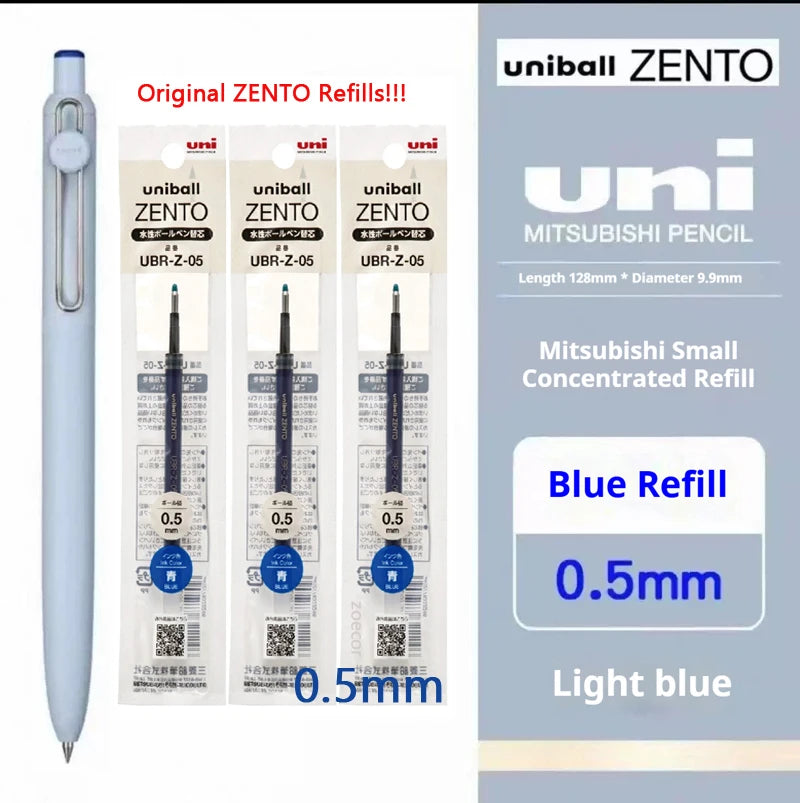 Uni-ball ZENTO Click Gel Pen,0.38/0.5/0.7mm Various Colors Water-based pen With Ergonomic Grip Smooth Writing for School&Office
