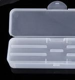 1Pc Rectangle Double-layer Nail Art Tool Empty Storage Box Tweezers Clippers Nail Brush Files Portable Plastic Container 22cm