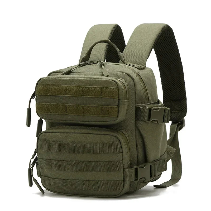 Mini Tactical Backpack for Women Camping Hiking Sports Gym Bag 9L Daily Travel Athlete Fitness Rucksack with Bottle Holder