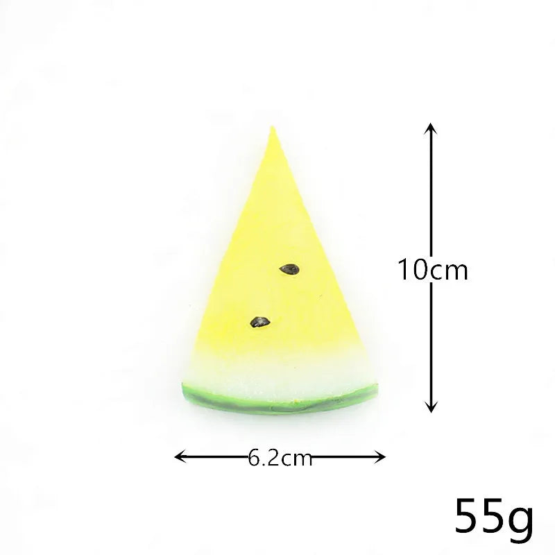 Simulated watermelon skin, fake watermelon slices, fake fruit slices, food, food model, restaurant, restaurant decoration, shoot