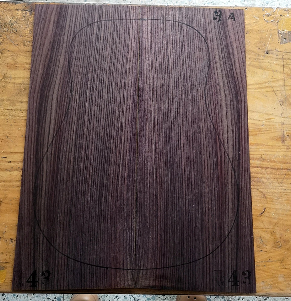 AAA Grade India Rose guitar back/side board All-Solid acoustic Guitar making material accessories Solid Woods Number selection