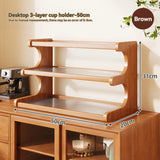 Bamboo Desktop Storage Rack Cup Dish Stationery Holder Books Shelf Bookcases Multi-layer Desk Organizer Office Home Supplies