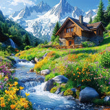 Evershine DIY Diamond Mosaic House Picture Rhinestones Embroidery Mountain Full Drill 5D Painting Landscape Wall Decor