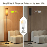 Modern Floor Lamp Standing Tall Light with LEDs Bulb 3 Light Colors Foot Switch for Bedroom Living Room Study Room Office