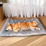 2025 New Extra Large Plush Dog Bed Sofa Thickened Super Soft Polyester Pet Mat Dog Crate Mat Bed For Small Medium Large Dog Bed