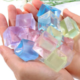 5/10Pcs Ice Cube Shaped Fidget Toy Square Stress Relief Ball Squishy Squeeze  Anxiety ADHD Stress Relief Sensory Adults Toys