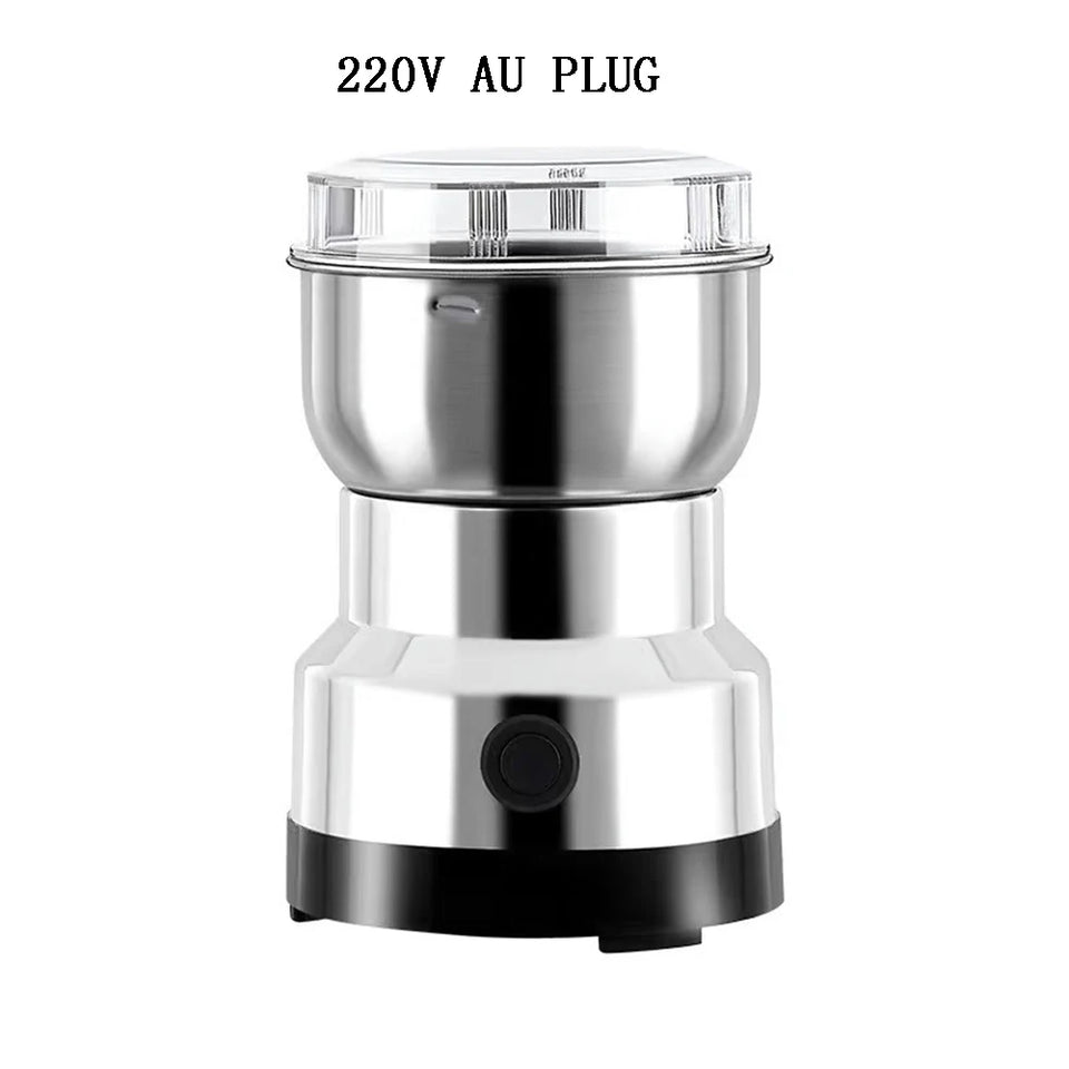 Electric Coffee Bean Grinding Grinder Multipurpose Kitchen Cereal Nuts Beans Spices Grains Grinding Tool for Home Office Outdoor