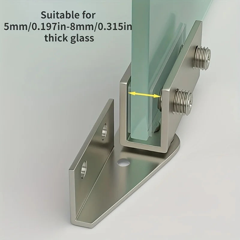 Closet Door Aluminum Glass Hinges L-shaped Cupboard Door Hinges Kitchen Accessories Door Hinges For Doors Cabinet Doors Kitchen