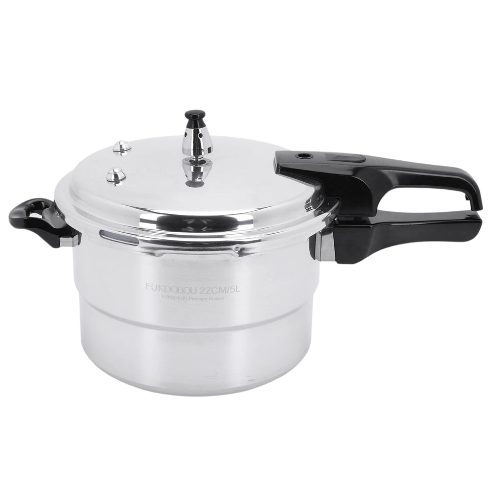 Aluminum Pressure Cooker with Steaming Plate Pressure Cooker Household Stovetop Pressure Canner for Gas and Induction Stoves
