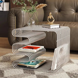 Sleek Modern Metal Shelf - Multi-Functional Wall & Floor Organizer for Coffee Tables, Sofas, and Bedside Storage